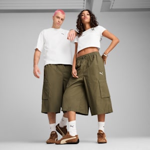 FUTURE ARCHIVE Relaxed Fit 16" Cargo Jorts, Loden Green, extralarge-IND